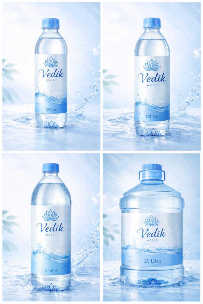 packaged drinking water bottle